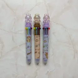 Lapicero de 10 colores de osito