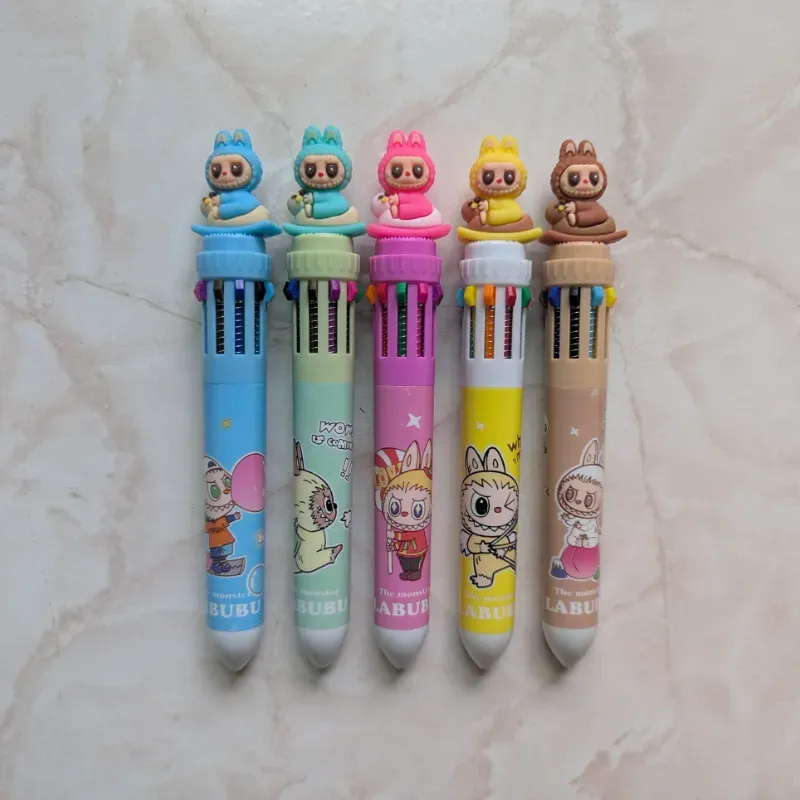 Lapiceros de 10 colores de Labubu