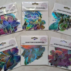 Mariposas decorativas en 3D