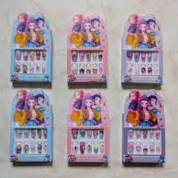 Uñas para niñas press-on temática K-Pop