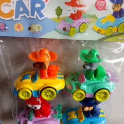 Juego de carritos con muñequitos 
