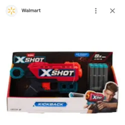Pistola de juguete xshot con 8 dardos