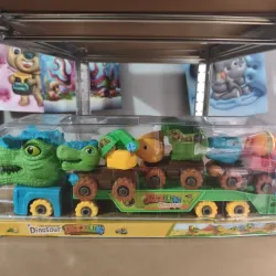 Rastra con carritos de dinosaurio
