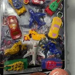 Set d carros motos y aviones 