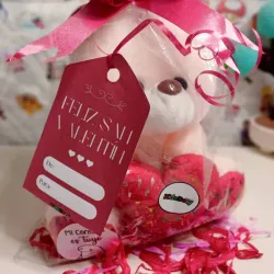 Peluche con corazón 
