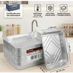 Bandeja de aluminio