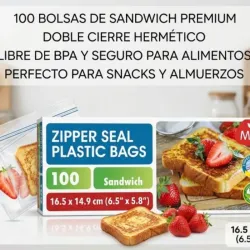 Bolsa plástico Sándwich cierre hermético