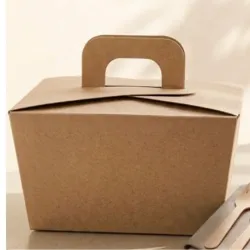 Caja para hamburguesas con asa