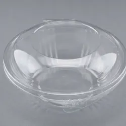 Envase circular transparente