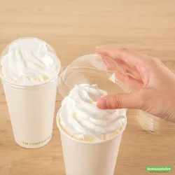 Vaso biodegradable 16oz (tapa cúpula)