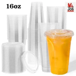 Vaso tapa plana 16oz