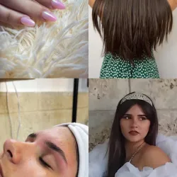 Servicio de belleza en el salón 