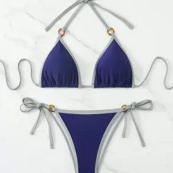 Bikini azul oscuro