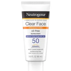 Protector solar con SPF 50 para pieles con acné