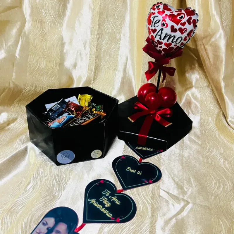 Caja Corazón de Chocolates Te Amo - Regalo Sorpresa