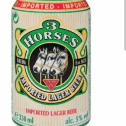 Cerveza 3 caballos 5 volumen de alcohol.