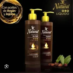 El Juego de Champú  y Acondicionador  Oro líquido