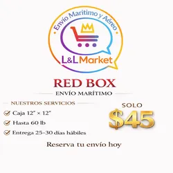 Envío Marítimo caja 12x12 Hasta 60Lb