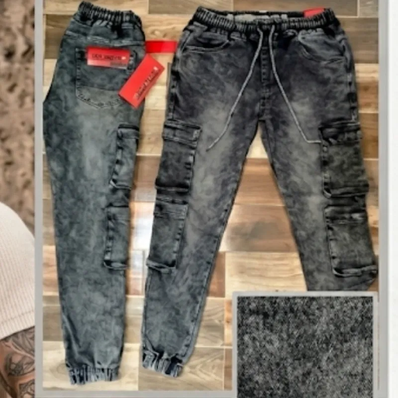 Jeans Cargo de Puño