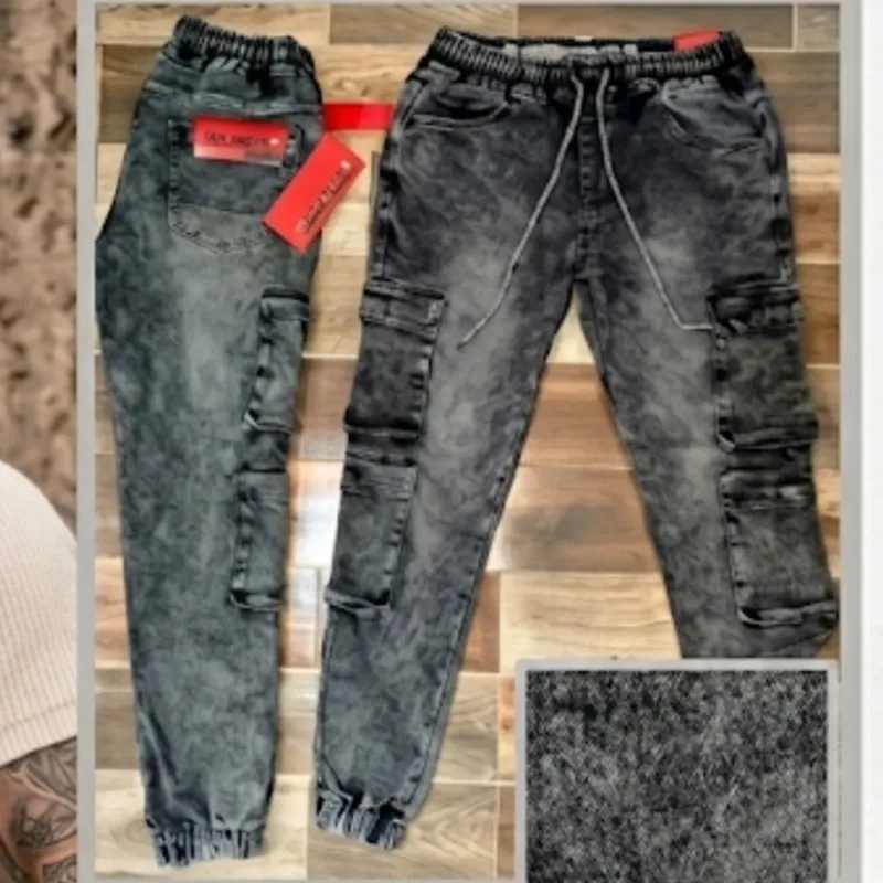 Jeans Cargo de Puño