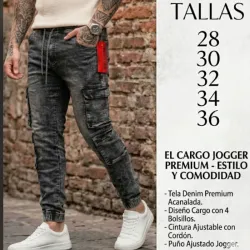 Jeans Cargo de Puño