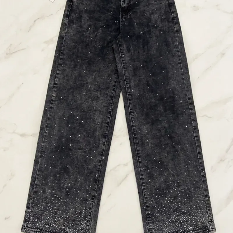 Jeans Cargo Piedras/Brillo
