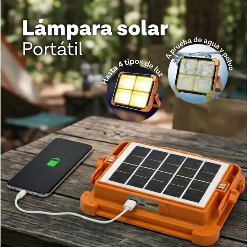 Lámpara Solar Portátil