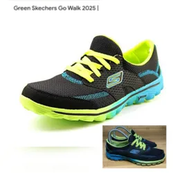 Tenis Green Skechers Go Walk 2025.
