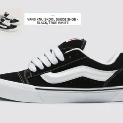 Tenis Vans Knu Skool Suede Shoe-Black/True White