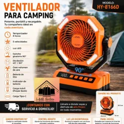 Ventilador Recagable