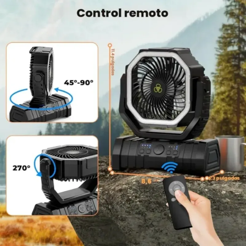 Ventilador recargable 