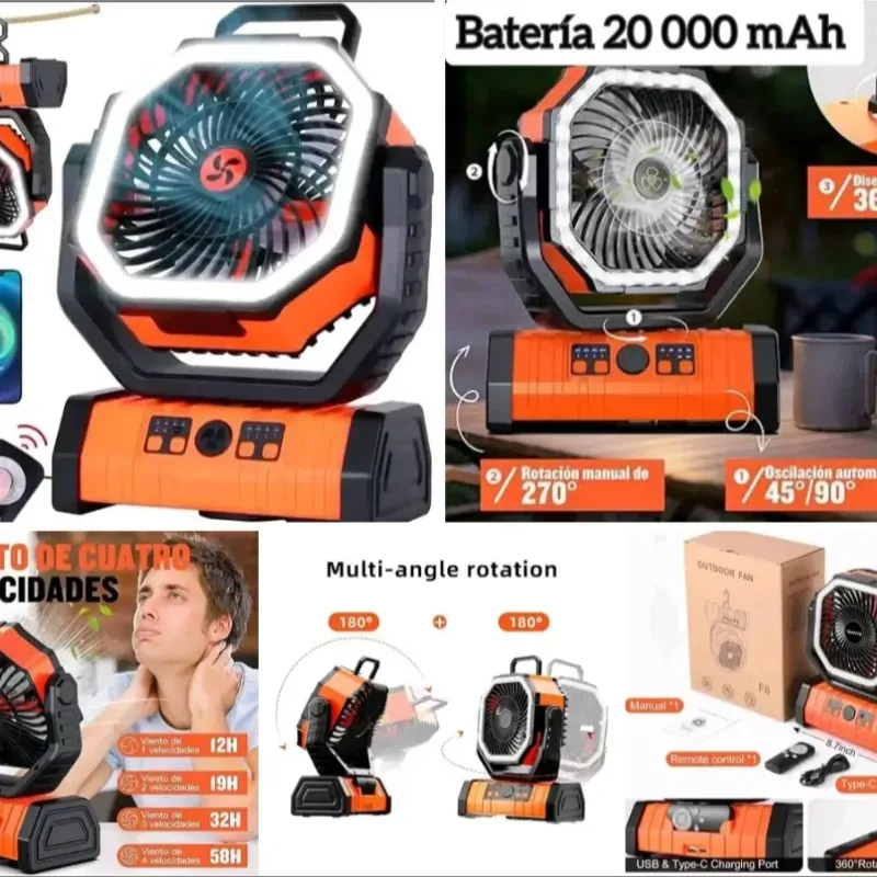 Ventilador recargable 