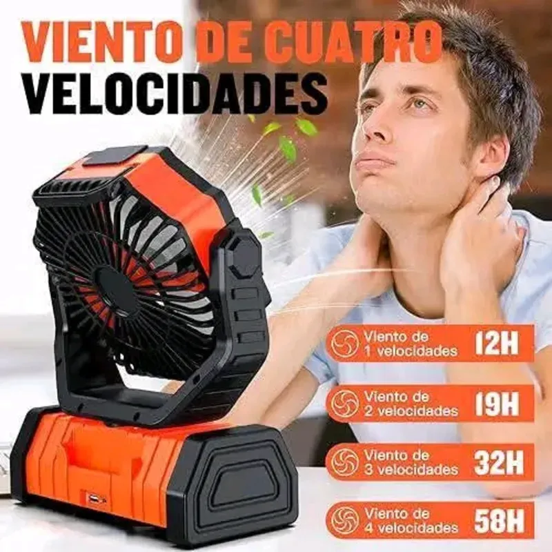 Ventilador recargable 