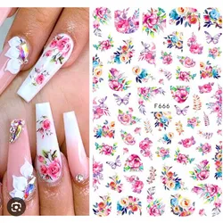 Calcomanía flores