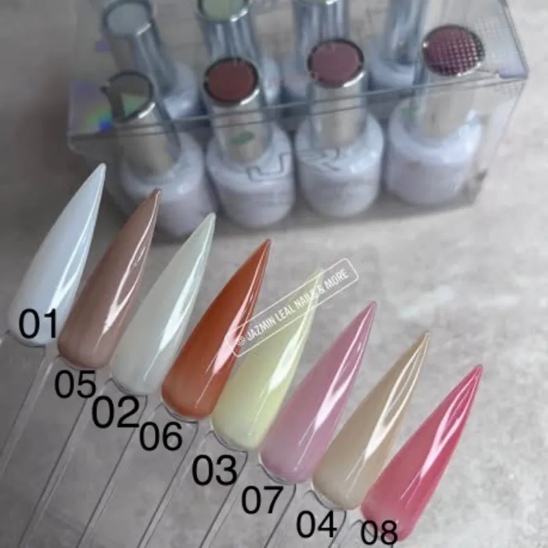 Geles bases nude lechosa traslúcido 