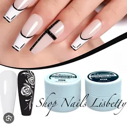 Peinting gel blanco y negro 