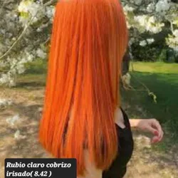 Rubio claro cobrizo irisado