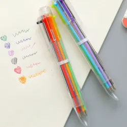 Bolígrafo de 6 tintas