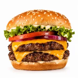 Hamburguesa doble de res