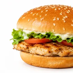 Pan con Bistec de Pechuga de pollo