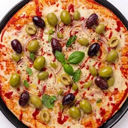 Pizza Napolitana y Aceituna