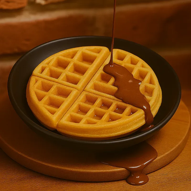 WAFFLE CON NUTELLA