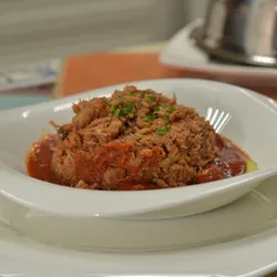 Enchilada de cangrejo