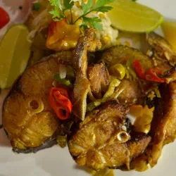Ruedas de pescado frito