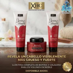 Shampoo, Acondicionador y Mascarilla de Biotin & Collagen