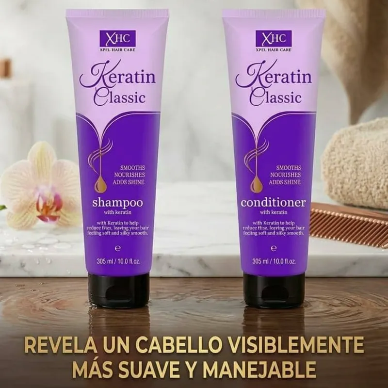 Shampoo y Acondicionador de Keratin Classic