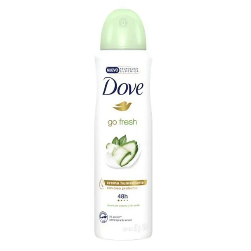 Desodorante Antitranspirante En Aerosol Dove Go Fresh Pepino Y Té Verde 150m