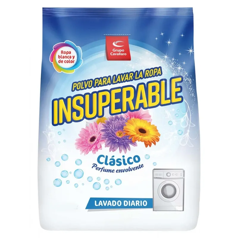 Detergente en polvo Insuperable 3kg (PAQUETE 6 BOLSAS)
