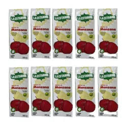 27 Jugos de Pulpa de Manzana 🍎 La Estancia - Caja Completa