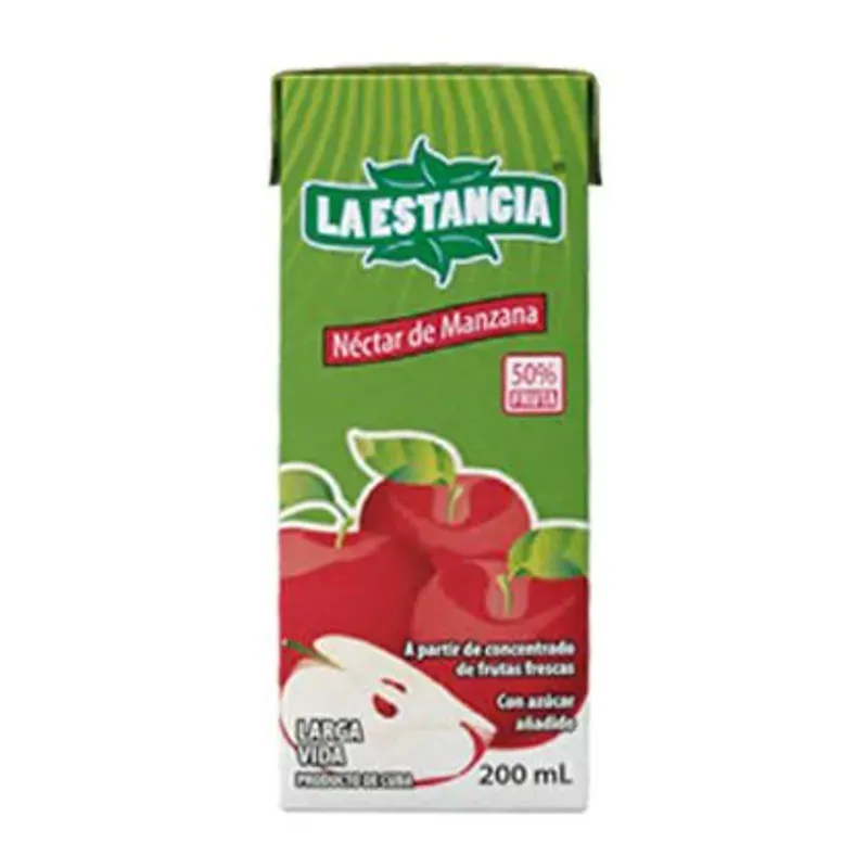 27 jugos de Pulpa de Manzana 🍎 La Estancia - Caja Completa